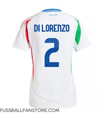 Italien Giovanni Di Lorenzo #2 Replik Auswärtstrikot Damen EM 2024 Kurzarm